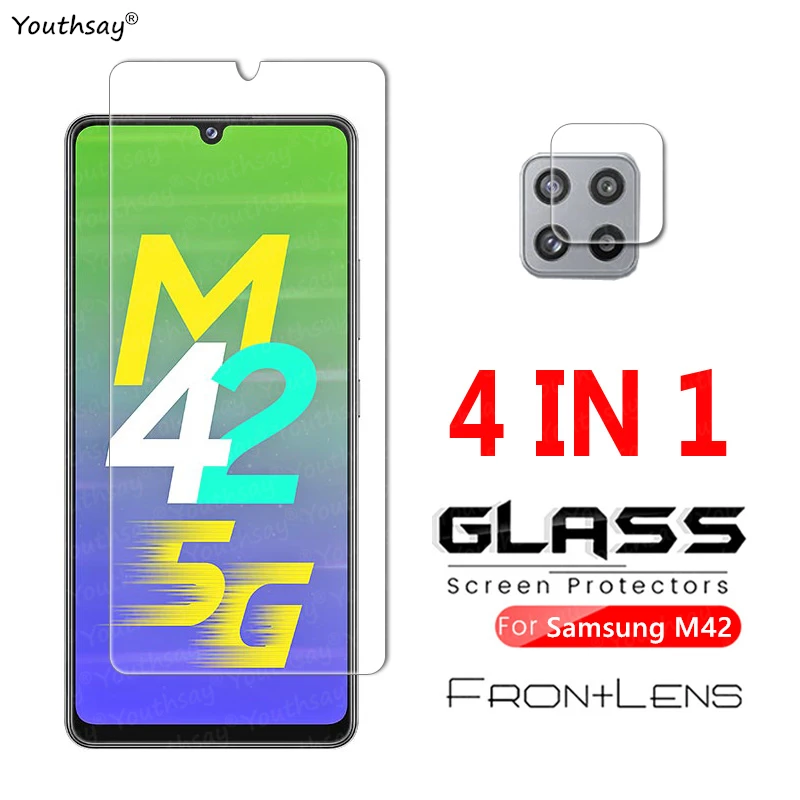 Pel&iacute;cula protectora de vidrio templado para Samsung Galaxy M42, Protector de pantalla de tel&eacute;fono, 5G, M42, M12, A42-0
