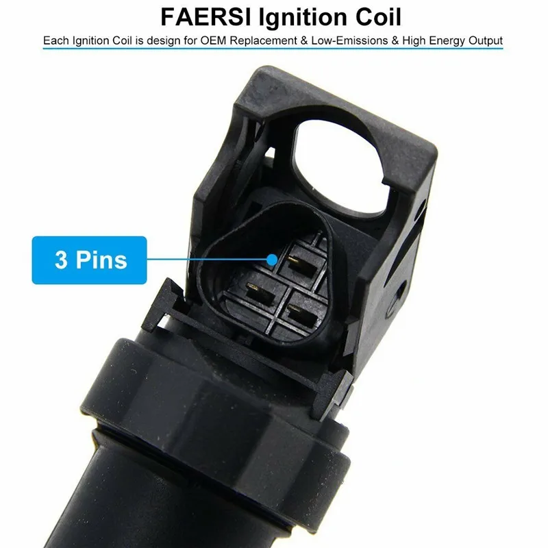 

4 Pcs Ignition Coil for BMW 13567 X1 3 5 6 Auto Repair Tools