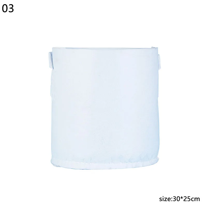 25x30cm With handle Корень контроль мешок ткань посадки зеленые кармашки для выращивания растений контейнер для проращивания горшок для растений белые горшки утолщенные садовые посадочные мешки - Цвет: 25x30cm With handle