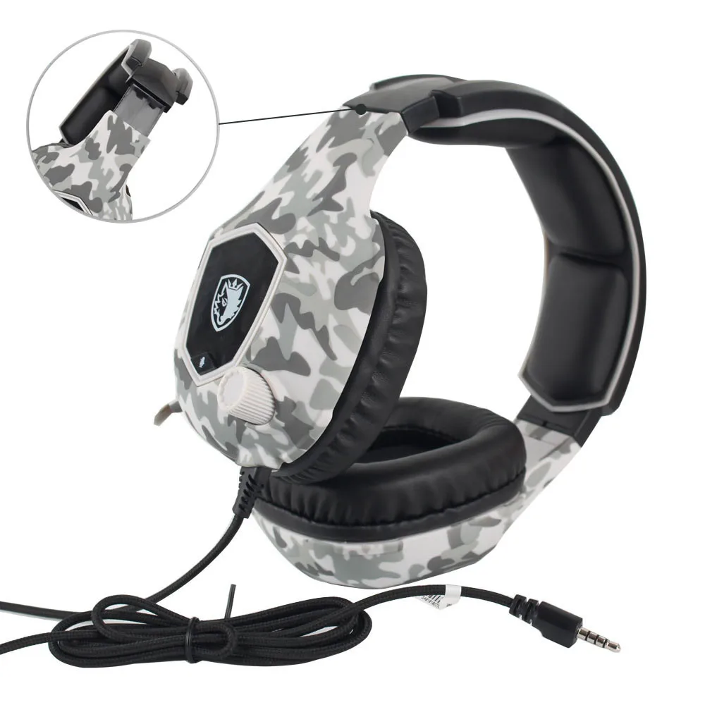 SADES SA-818 3 5 мм Проводные игровые гарнитуры наушники с шумоизоляцией Наушники