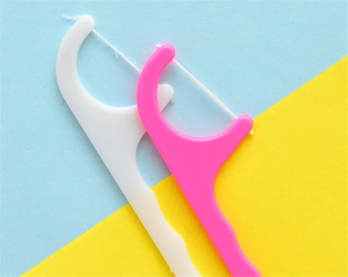 Большая Акция 20 шт пластиковый стоматологический Стик для зубной нити