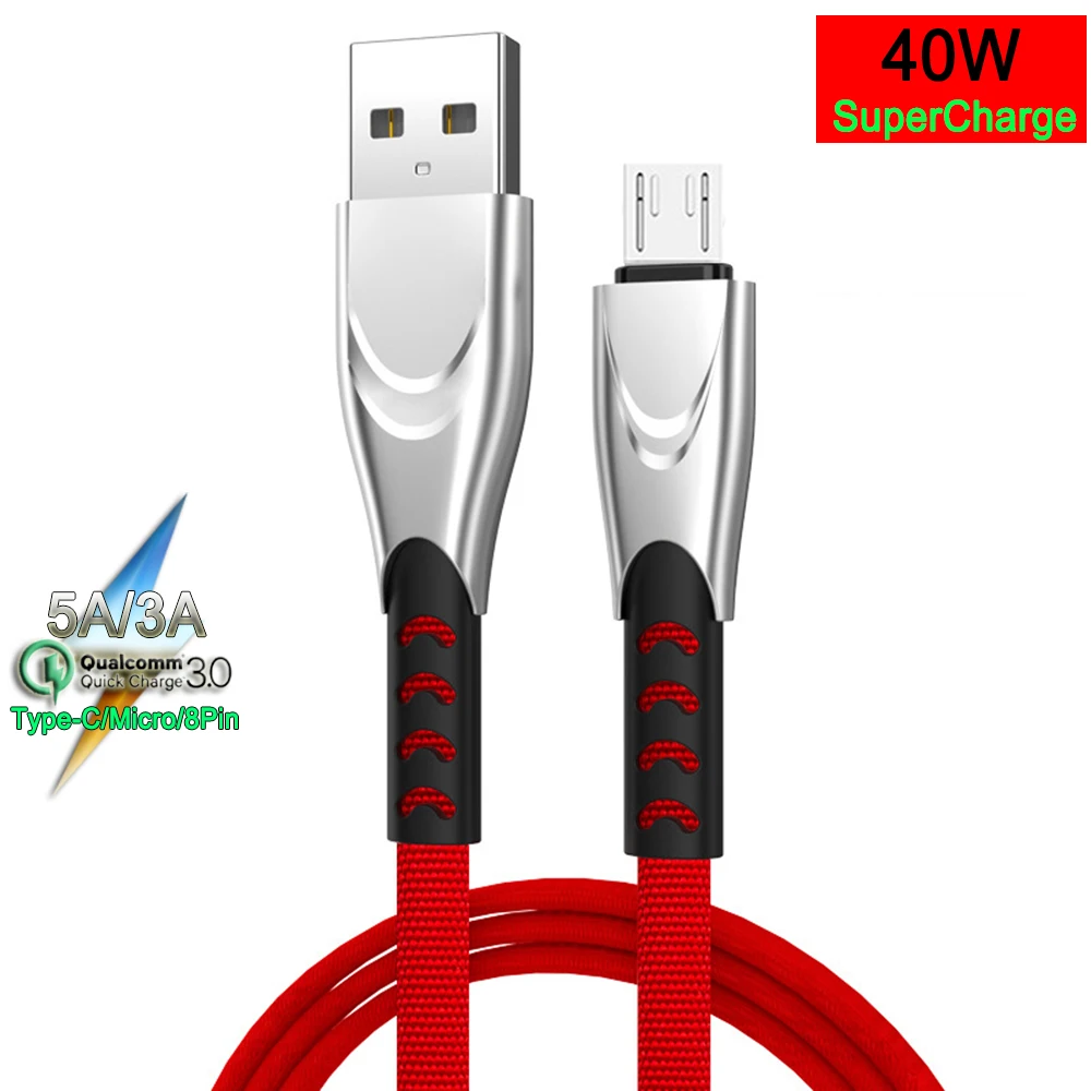 

5A USB кабель для передачи данных кабель с разъемом Micro USB Type-C кабель для быстрой зарядки для Red Mi Note 9 Mi 9 A3 Samsung A50 M20 кабель Type-C кабели мини USB кабе...