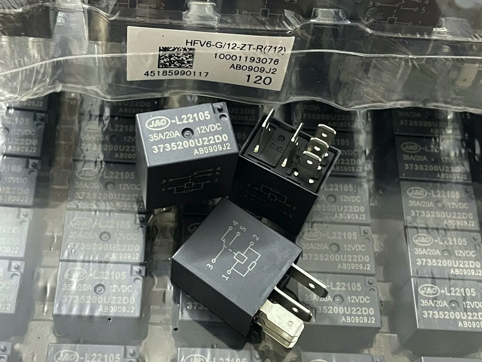 HFV6-G/12-ZT-R HFV15/12-H1TJ-R JAC L22105 автомобильное реле 35A/40A 12VDC 5/4 Pins | Обустройство дома