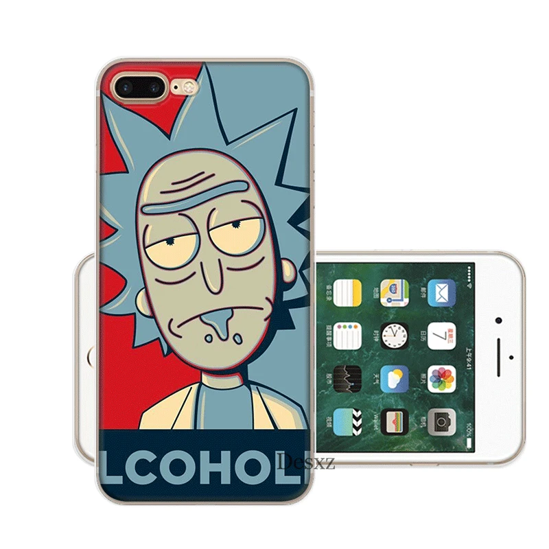 Чехол для мобильного телефона iPhone 11 Pro X XR XS Max 5 5S SE 6 6S 7 8 Plus жесткий чехол Rick Y Morty