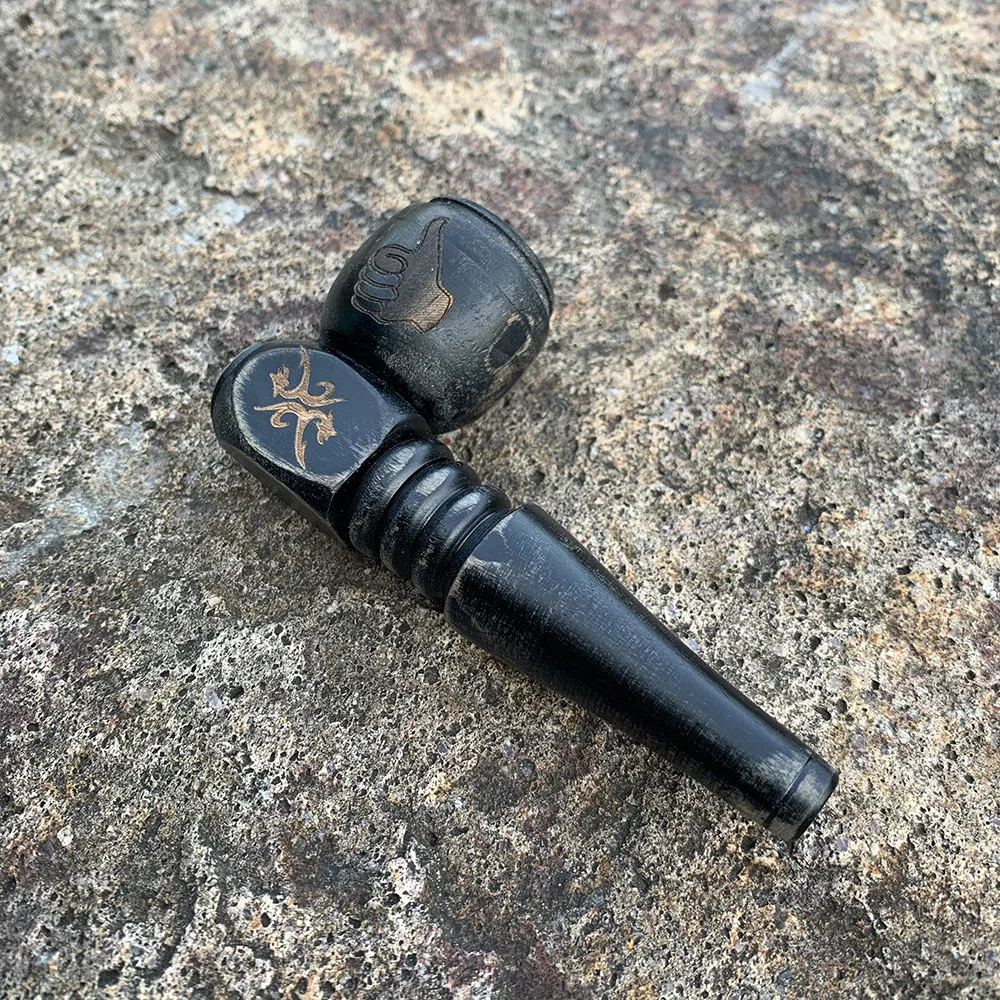 HORNET натуральная Классическая курительная трубка из черного дерева ручной работы