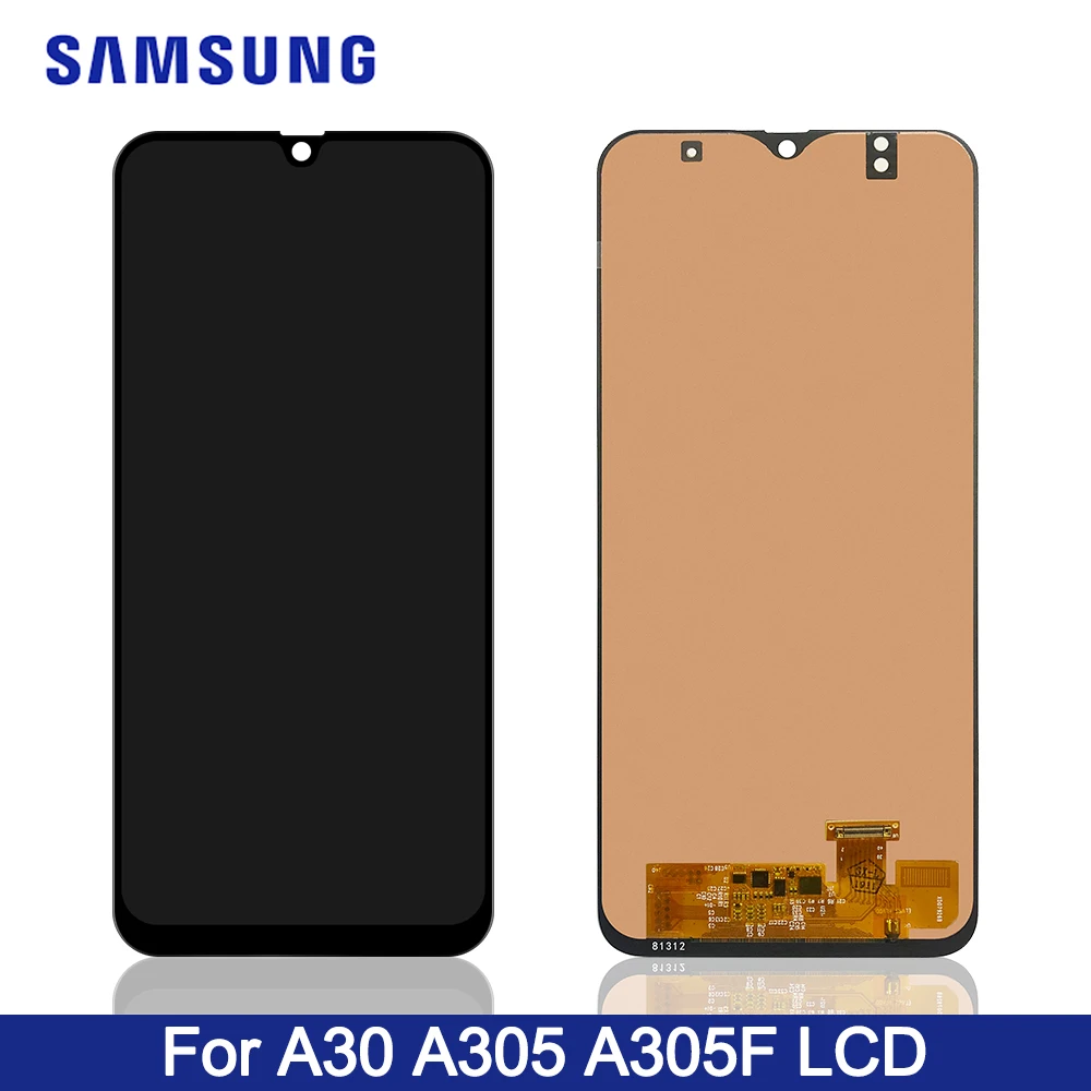 6,4 ''ЖК-дисплей для samsung Galaxy A30 A305/DS A305F A305FD A305A ЖК-дисплей кодирующий преобразователь сенсорного экрана в сборе