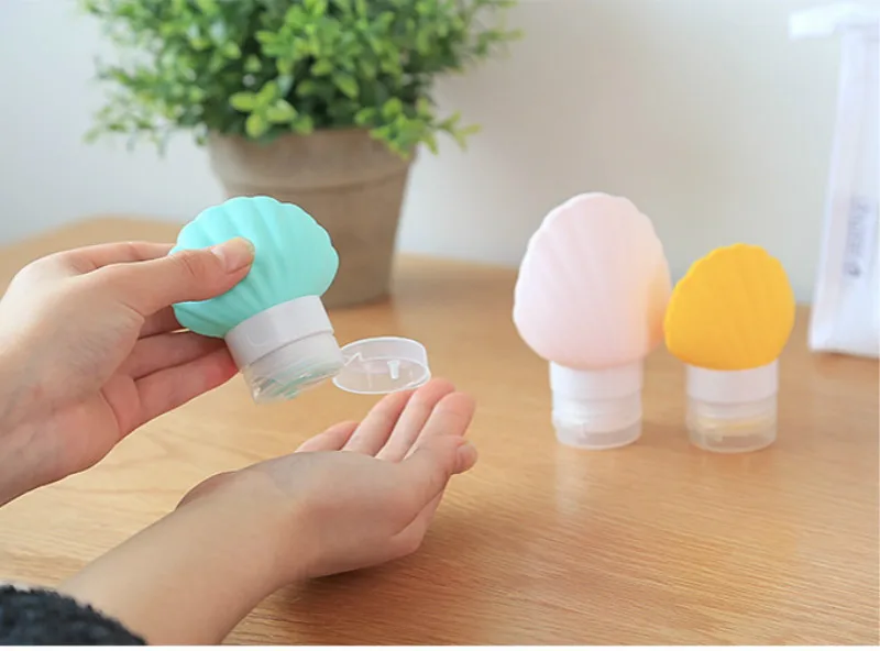 40 мл 90 MLShell силикагель Travel Kit Открытый гель для душа лосьон шампунь бутылка воды