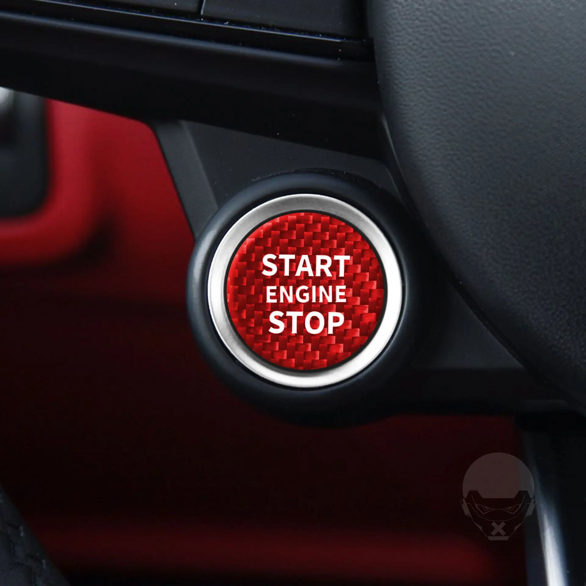 

Carbon Fiber Car Engine Start Stop Push Button Ring Trim For Alfa Romeo Giulia Stelvio Car Accessories Interior Stickers