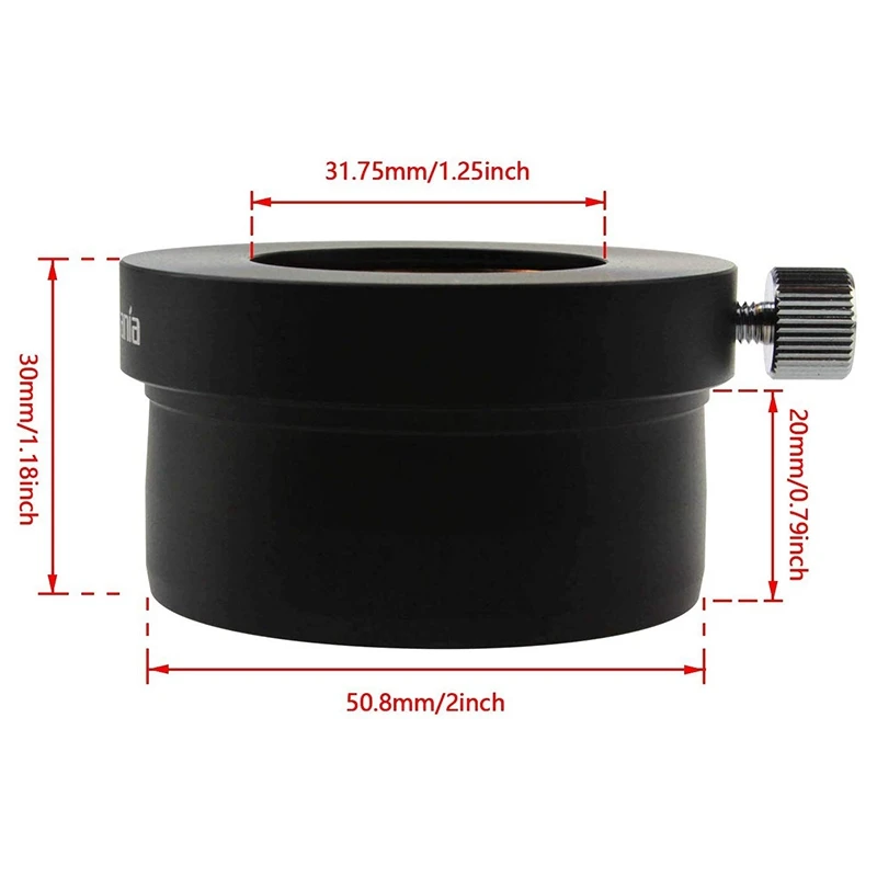 2 до 1 25 дюйма адаптер для окуляра телескоп Пособия по астрономии 50 8 мм 31 7
