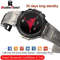 rollstimi smart watch men women heart rate monitor blood pressure fitness tracker smartwatch sport wristband makereceive calls