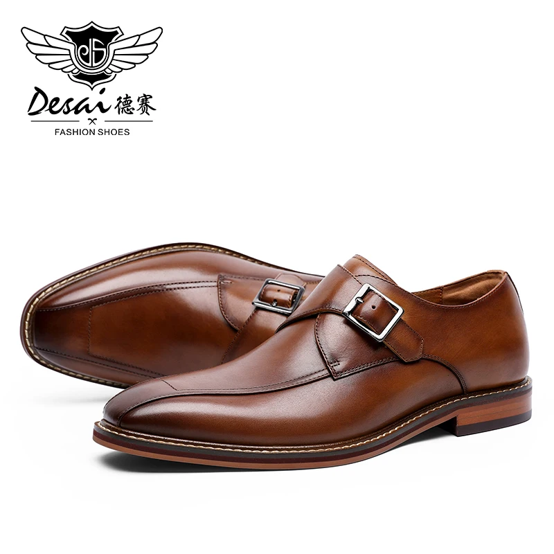 Desai 2020 High Quality Male Genuine Leather White Formal Crocodile Leather Shoes Plus Size Thailand