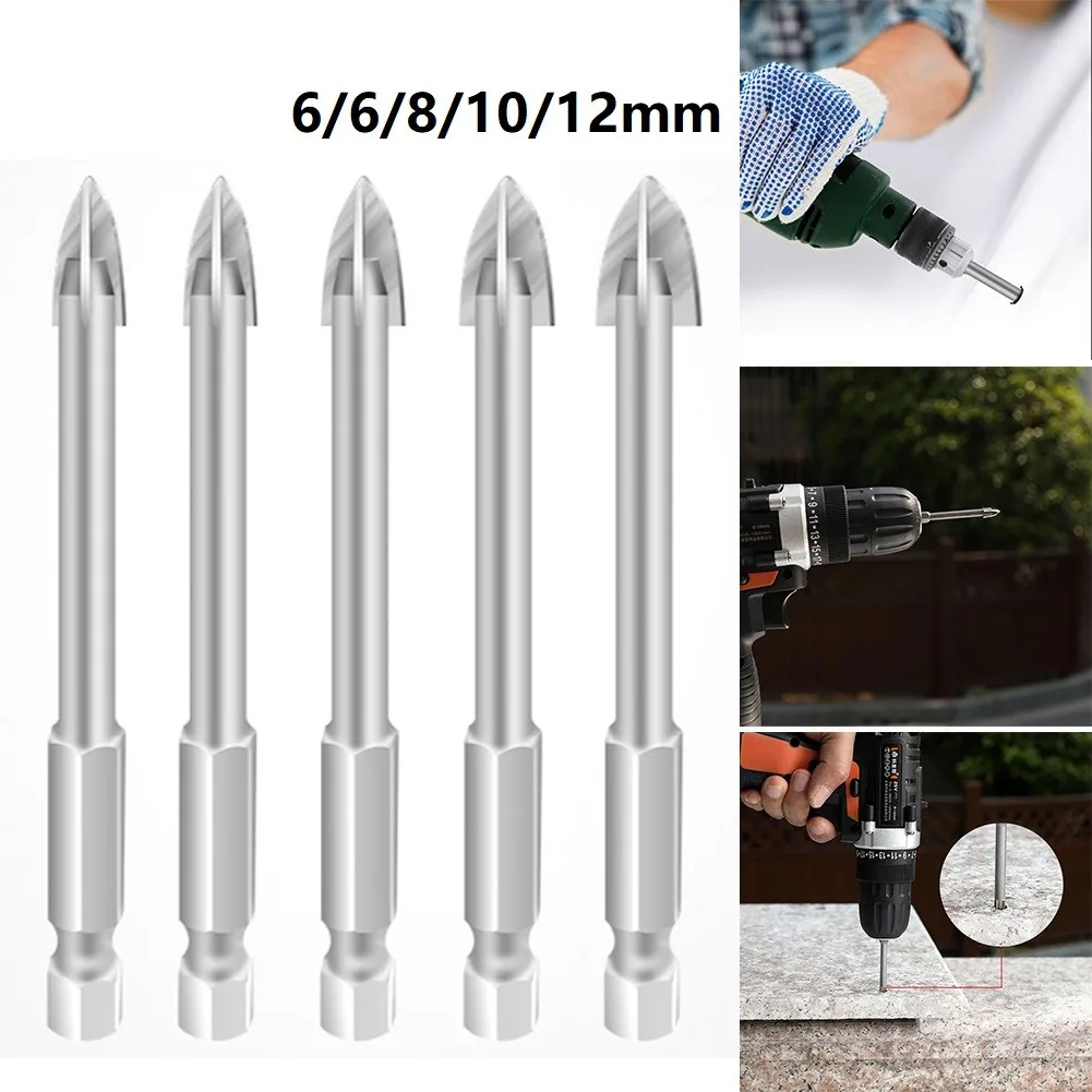 

Multifunctional Triangle Drill Bit Glass Ceramic Vitrified Brick Full Tile Wall Triangle Bits Ceramic Tile Carbide, Versatile