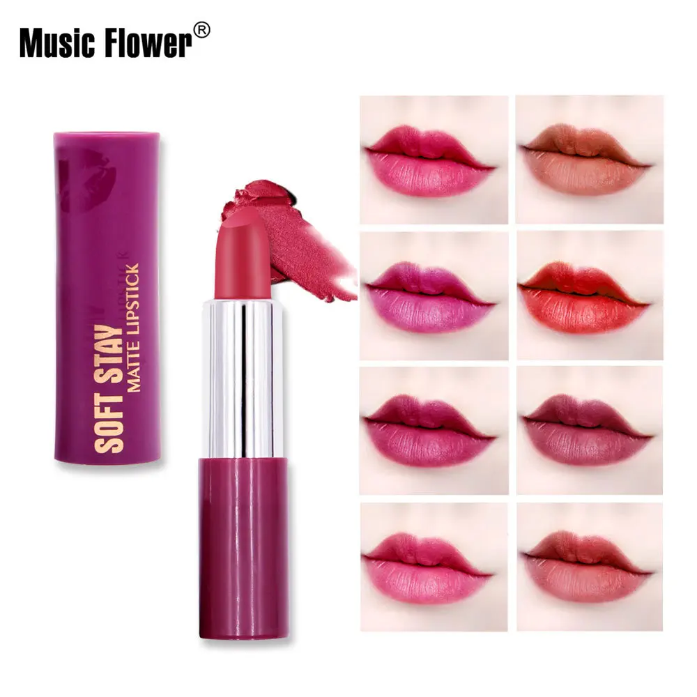 Новая музыкальная губная помада с цветами цвет губ матовая Красивая двухслойная