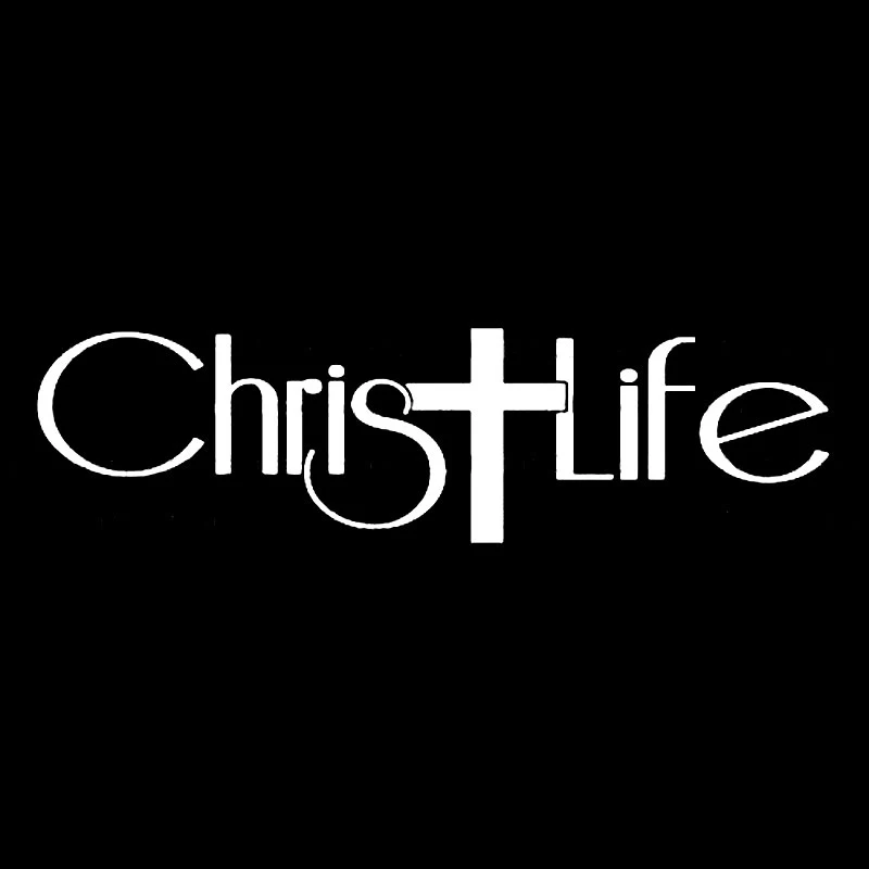 

30.5CM*8.1CM Christ Life Vinyl Decal Sticker With Cross Christian God Decals Auto Accessories Car Stickers Car Accessories