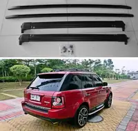High Quality Aluminum Alloy Black Top Roof Rack Rail Luggage & Cross bar For Land Rover Range Rover Sport 2006-2013