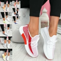 slip on shoes for women flat nursing shoes ballet flats casual fashion sports shoes spring autumn mesh lace up chaussure femme