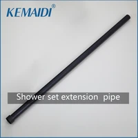 kemaidi matte black 12 solid brass round bath shower faucet extension tube faucet extension pipe shower bar rod wall mounted