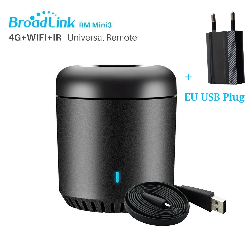 Broadlink умный дом RM Mini3 WiFi+ ИК пульт дистанционного управления AC tv управление для Alexa Google Home IFTTT 433 broadlink Black Bean