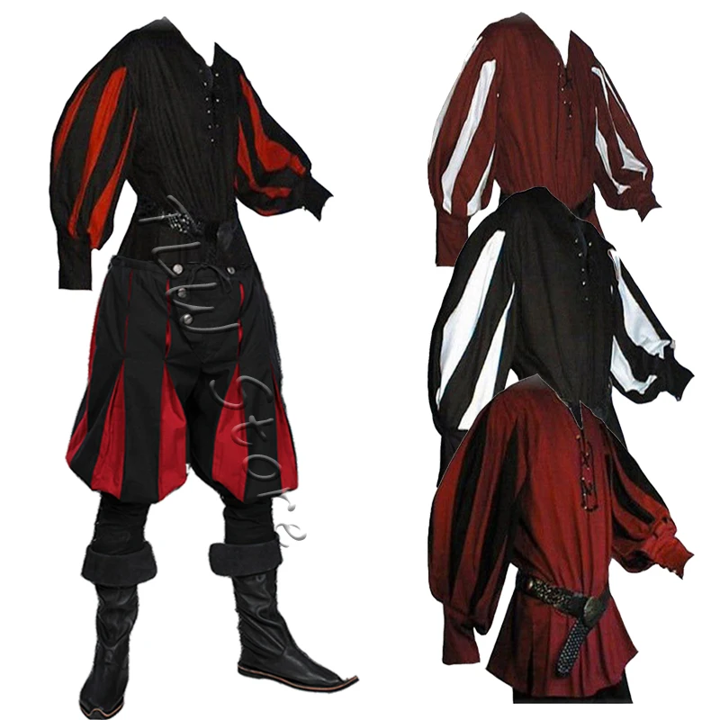 Костюм брюк средневековой эпохи Возрождения мужская туника ноблер