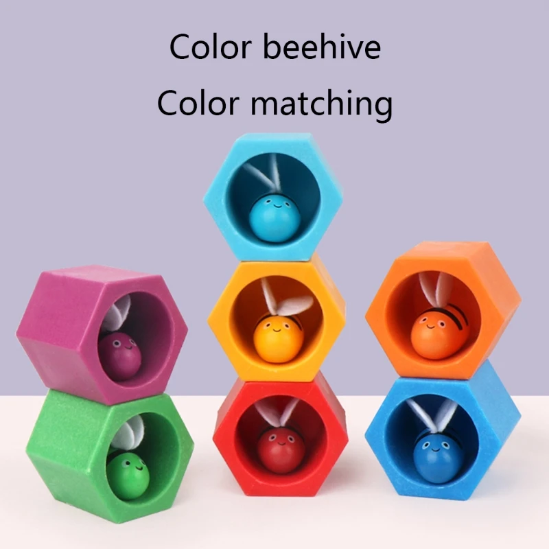 

Игрушка для раннего развития, занятая доска с зажимом, деревянная головоломка в виде пчелы, подарок на день рождения, красочная обучающая игрушка Kids3 + подарок