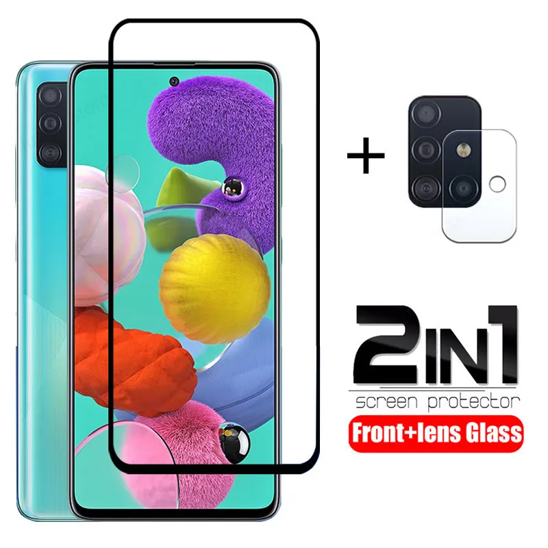 Защитное стекло Magtim 2 в 1 для Samsung Galaxy A71 A51 A31 A21S A20 A30 A50 A70|Защитные стёкла и плёнки