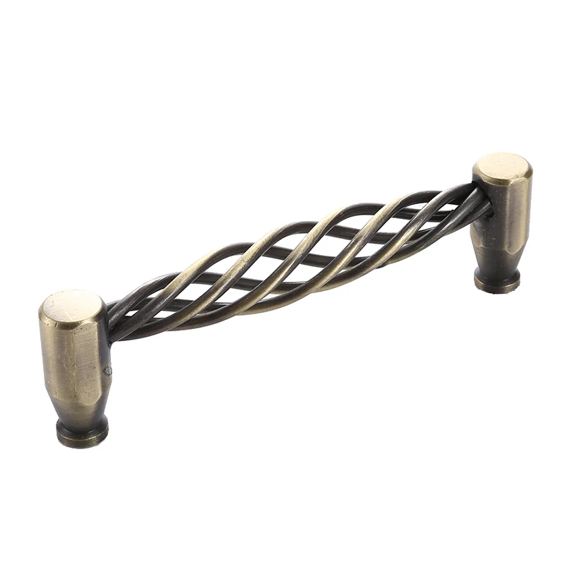 Мульти Стиль старинный Бронзовый Шкаф ручки выдолбленные клетка ящика дверные