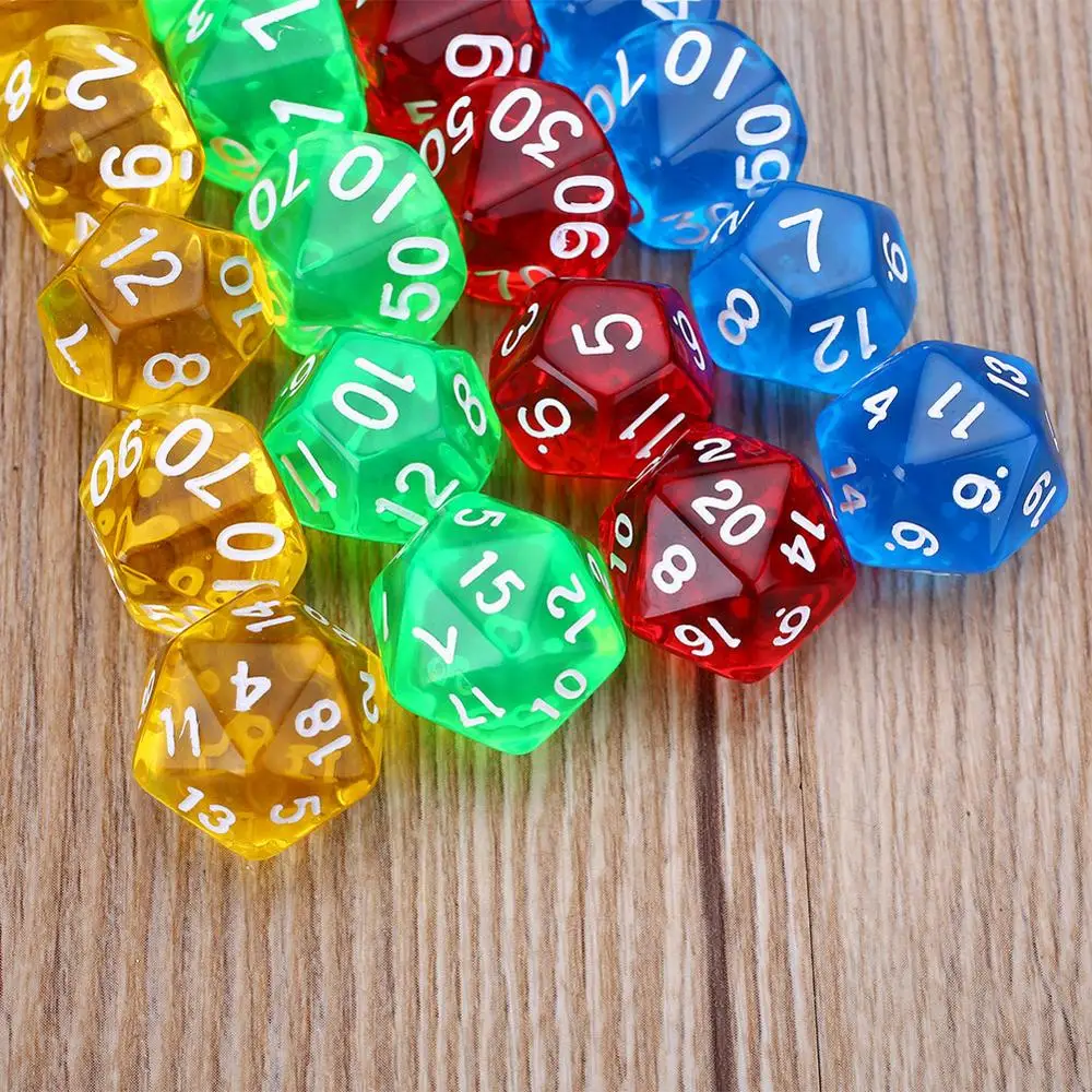 10pcs Playing Dices Set Six Sided Decider Die RPG Standard Gambling Games White Pips Cube Funny Toy Tool | Спорт и развлечения