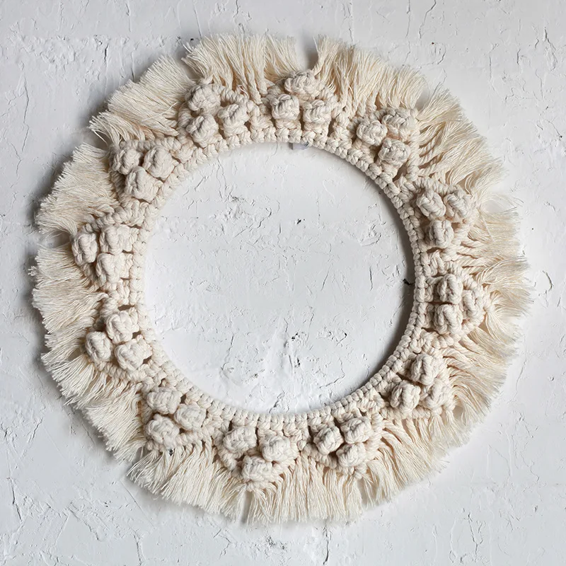 

Пасторальные богемные гобелены ручной работы шикарные макраме декоративные гобелены Wothout зеркало Украшение стен дома для гостиной