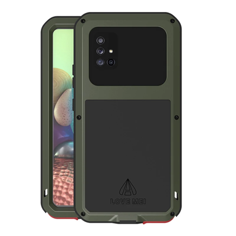 360 полный защитный противоударный чехол для телефона Samsung Galaxy A71 5G металлический