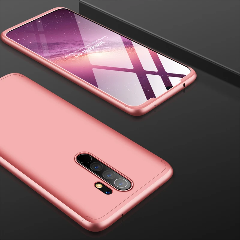 3-в-1 чехол для Xiaomi redmi note 8 Pro Чехол Крышка защитное кольцо магнетизм кронштейн анти-столкновения в виде ракушки для redmi note 8 Coque