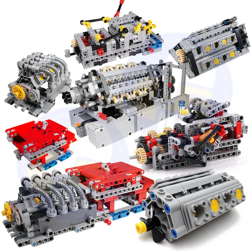 1 Набор, MOC-TECHNIC, 8 скоростей, последовательная коробка передач, Обучающие строительные блоки, части кирпича, DIY игрушки, совместимые с 4911 Technic