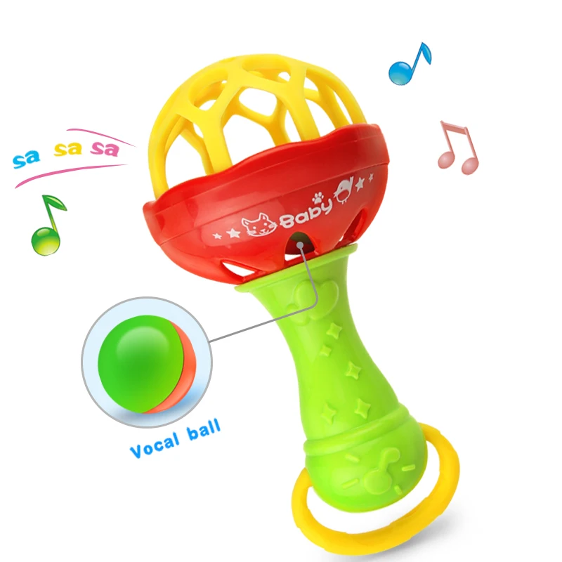 Детские игрушки рука держать Jingle встряхивания колокольчик Прекрасный Рука встряхнуть колокольчик детские погремушки игрушки Новорожденный ребенок 0-12 месяцев Прорезыватель игрушки - Цвет: 1801