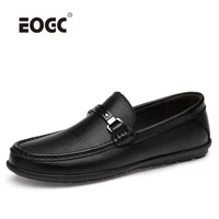 fashion handmade men shoes natural leather casual shoes men slip on men loafers moccasins breathable driving shoes