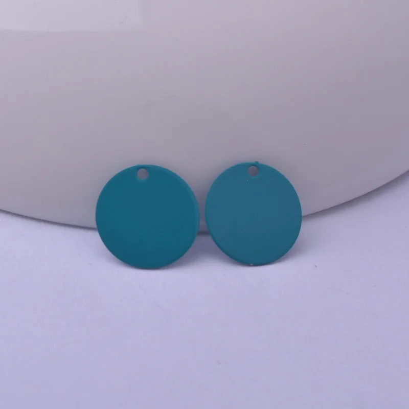 Подвески Круглые из латуни AC10604 12 мм гладкие разноцветные аксессуары для сережек