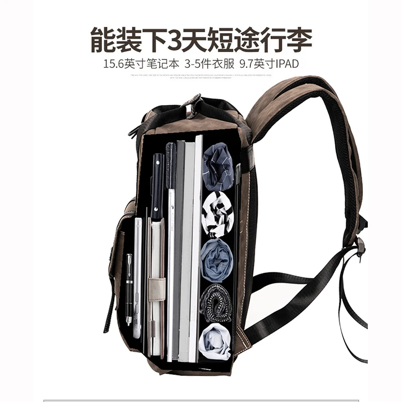 

New Backpack Fashion Bag, Large capacity Computer Bags, Leisure Travel backpack Style Restoring Ancient ways
