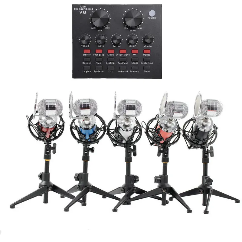 Профессиональный конденсаторный микрофон BM 8000 bm8000 Audio Studio для записи вокала