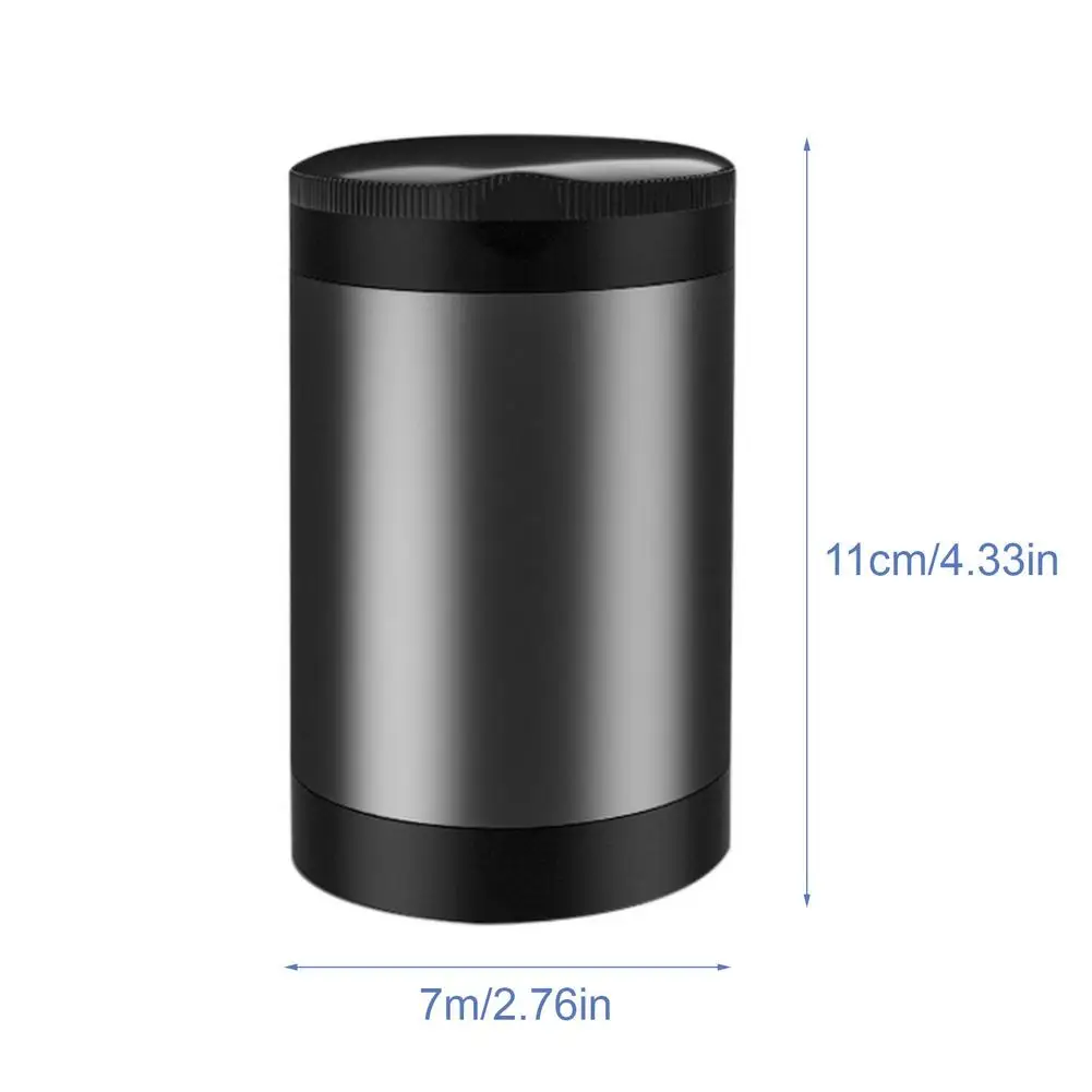 

Black/Grey Portable Car Ashtray Mini With Cover Trash Can Removable Aluminum Alloy Automvtis Ashtray Cars Decoration Styling