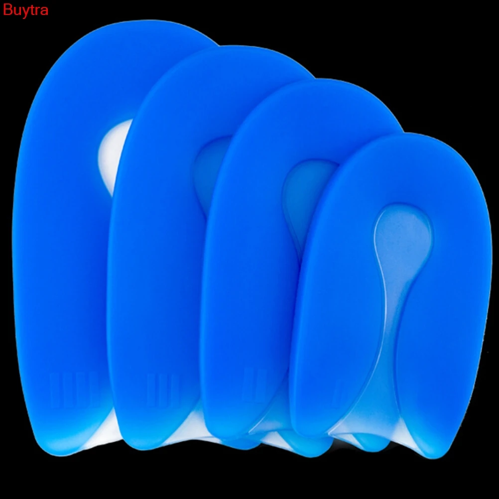 

100% Silicone Gel U Shape Foot pain Care Plantar Fasciitis Heel Protector Heel Spur Pad Shoe Insole for Men Women