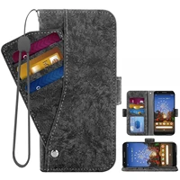 flip cover leather wallet phone case for blackberry classic keyone key2 keyone key 2 q20 q 20 with credit card holder slot