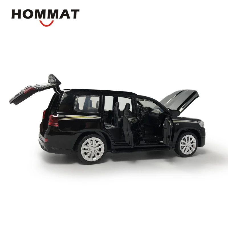 Hommate 1:32 Toyota Land Cruiser SUV металлическая Игрушечная машина из сплава модельные листы-и-игрушки-модели автомобилей Подарочные игрушки для детей мальчиков автомобилей