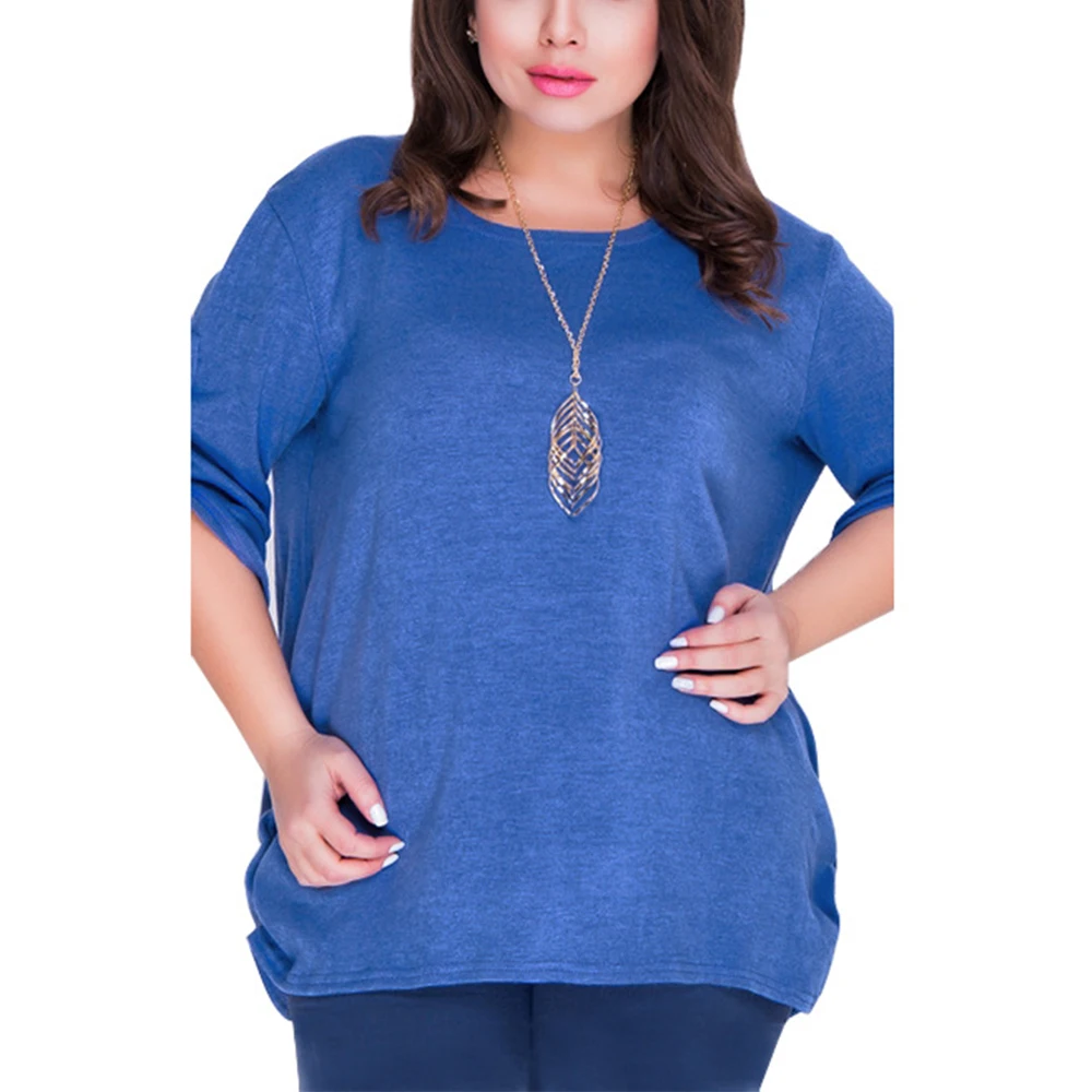 Плюс Размеры блузка с открытым носком для женщин большой Женские повседневные