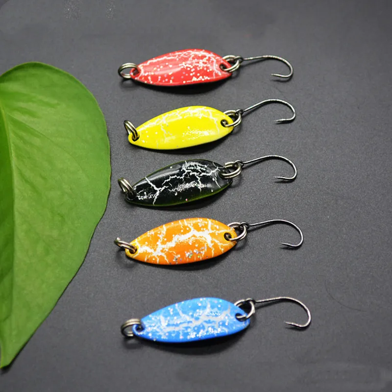 5pcs Mix Color 3.2cm 3g Fishing Spoon Lure Swim Bait Isca Artificial Trout Pesca Tackle Leurre Truite Spoons | Спорт и развлечения