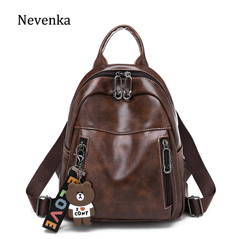 

Nevenka Vintage Soft Leather Backpacks for Women Casual Travel Backpack Waterproof School Bags for Girls Teenagers