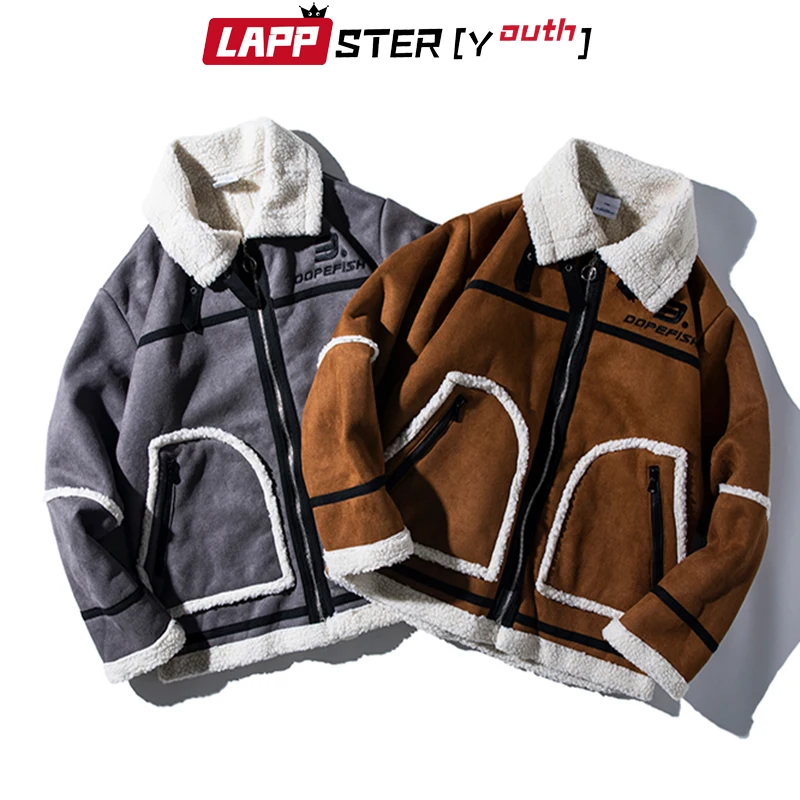 LAPPSTER-Молодежные зимние шерстяные куртки 2020 Мужская Уличная одежда плотная