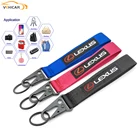 Автомобильный брелок для автомобильных ключей, Ранняя металлическая пряжка для автомобильных аксессуаров LEXUS, нейлоновый брелок для ключей, креативное металлическое кольцо на запястье