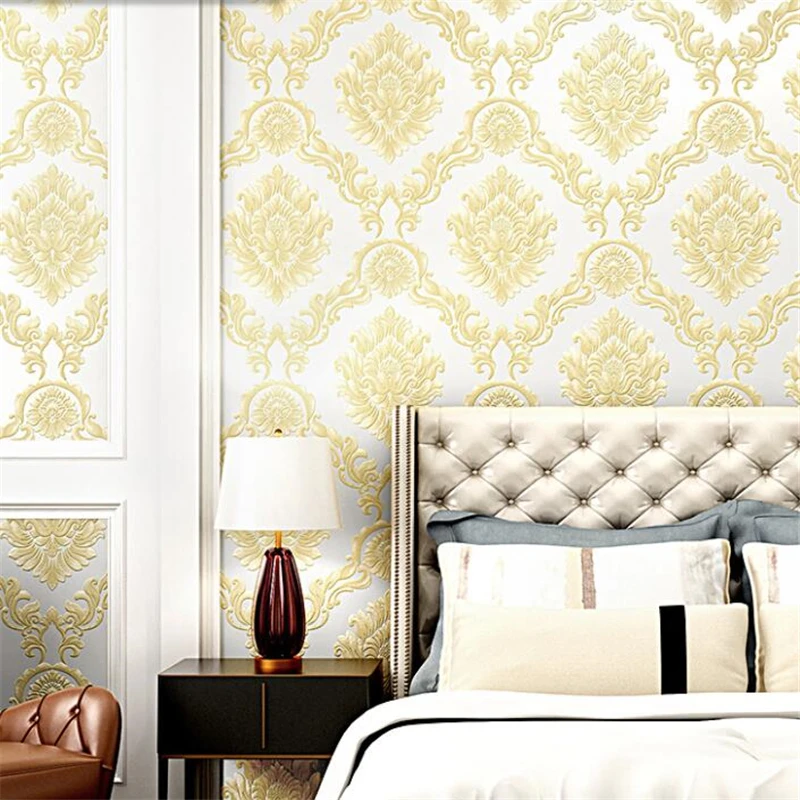 Papel де parede High-end класса люкс в европейском стиле с большим цветком и ТВ фоне
