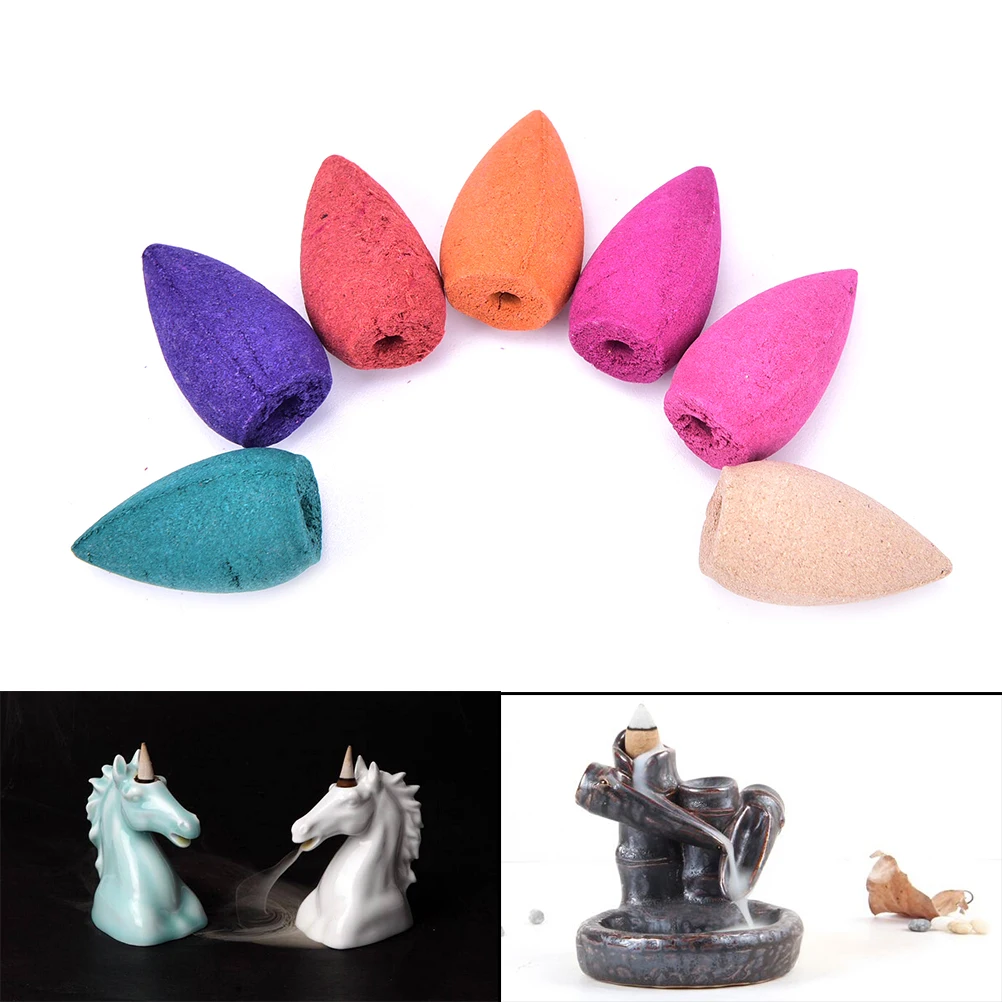 70 шт традиционный ароматерапия конус естественный дыма башня конусов пуля