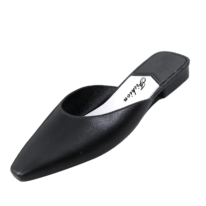 

Fashion Women Slippers Low Heel One Word Drag Jelly Shoes Light Non Slip Flat Sole Shoes Comfort Daily Outdoor Sandals Discount