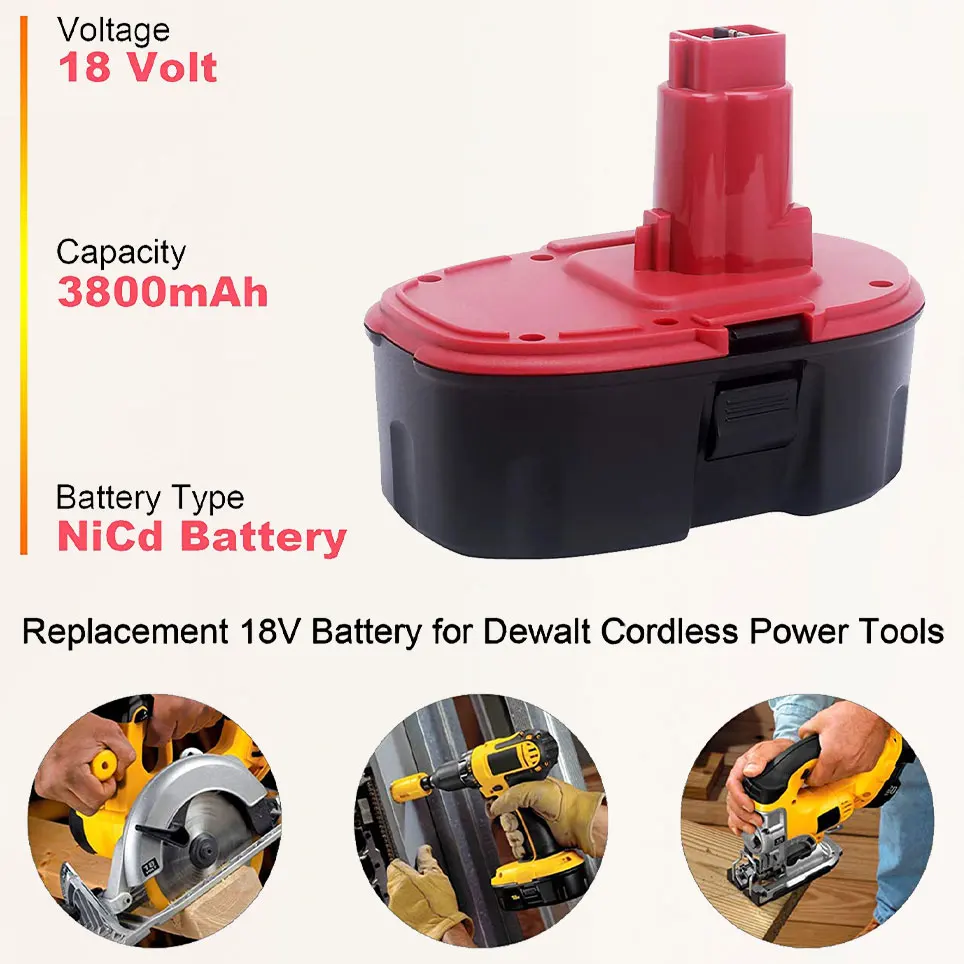 Никель-кадмиевый аккумулятор 2021 18 в Ач запасные части для аккумулятора Dewalt XRP DC9096