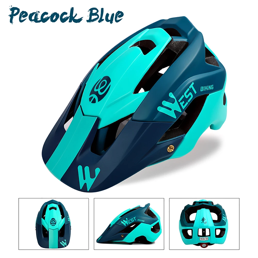 

WEST BIKING MEN Cycling Helmet MTB Mountain Road Bike Safety Cap Ultralight Outdoor Sports Bike Helmet Bicycle Helmet Riding Cap